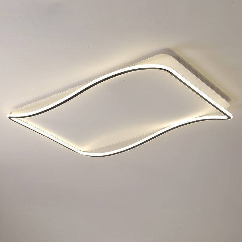 Rectangle Flush Light Modern Metal Flush Mount Light Fixture