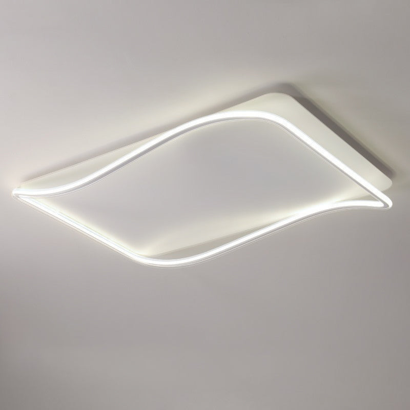 Rectangle Flush Light Modern Metal Flush Mount Light Fixture