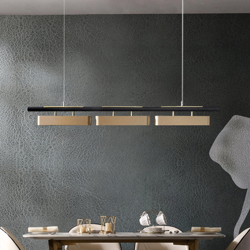Modern Gold Shade Chandelier Lamp Metal Ceiling Pendant Light for Kitchen