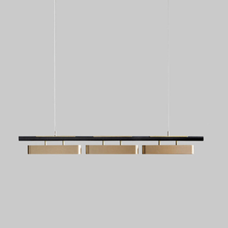 Modern Gold Shade Chandelier Lamp Metal Ceiling Pendant Light for Kitchen