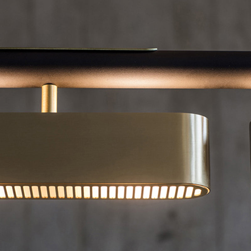 Modern Gold Shade Chandelier Lamp Metal Ceiling Pendant Light for Kitchen