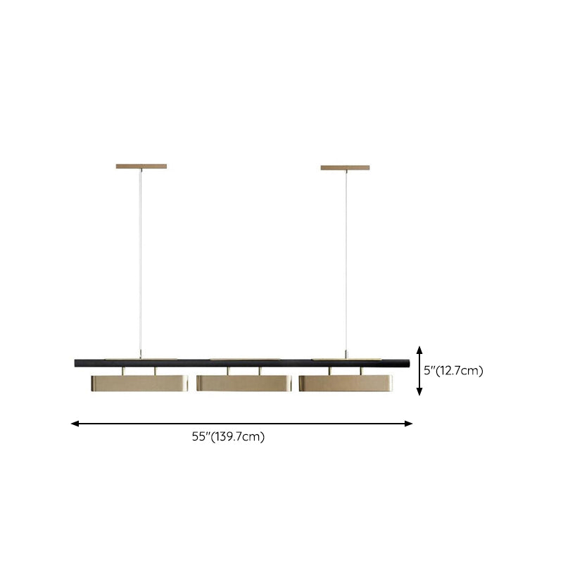 Modern Gold Shade Chandelier Lamp Metal Ceiling Pendant Light for Kitchen