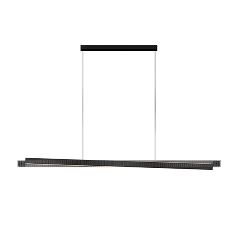 Black Ceiling Pendant Light Modern LED Island Fixture for Kitchen