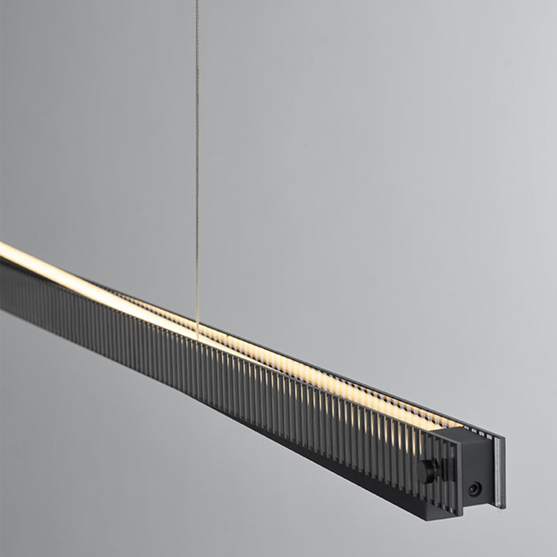 Black Ceiling Pendant Light Modern LED Island Fixture for Kitchen