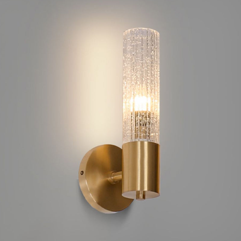 Modern Wall Light Fixture Minimalist Wall Light Sconce with Glass Shade for Bedroom