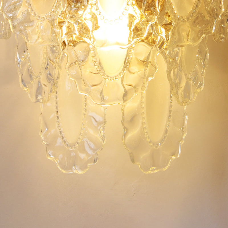 Nordic Wall Light Fixture Creative Wall Light Sconce with Glass Shade for Bedroom