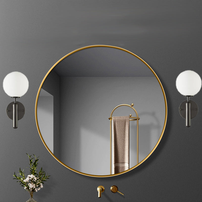 Modern 1 Light Wall Lamp Glass Wall Vanity Lights for Powder Room