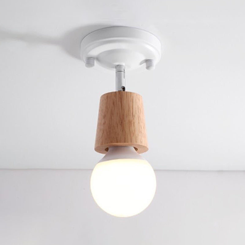 Contemporary Wall Lamp Wooden Wall Vanity Lights for Powder Room