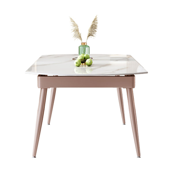 Glam Foldable Stone Dining Room Stainless Steel Base for Dining Room