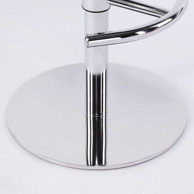 Swivel Adjustable Height Patio Bar Stool Upholstered Indoor Bar Stool with Chrome Base
