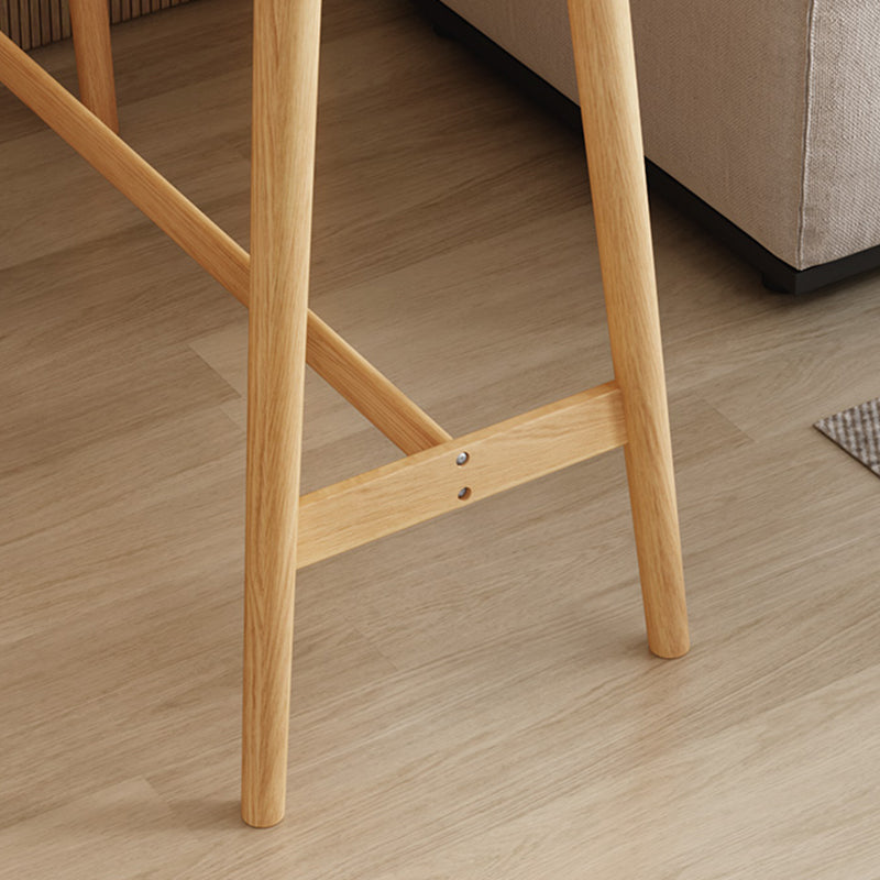 Modern Solid Wood Bar Table Rectangle Dining Table for Kitchen