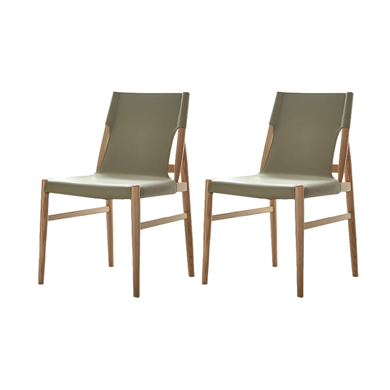 Modern Simple Side Chair Solid Wood Frame Side Dining Chair for Dining Room