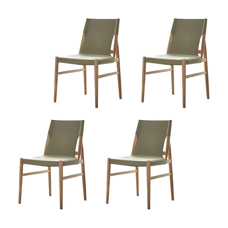 Modern Simple Side Chair Solid Wood Frame Side Dining Chair for Dining Room