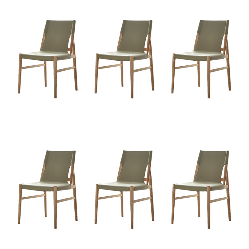 Modern Simple Side Chair Solid Wood Frame Side Dining Chair for Dining Room