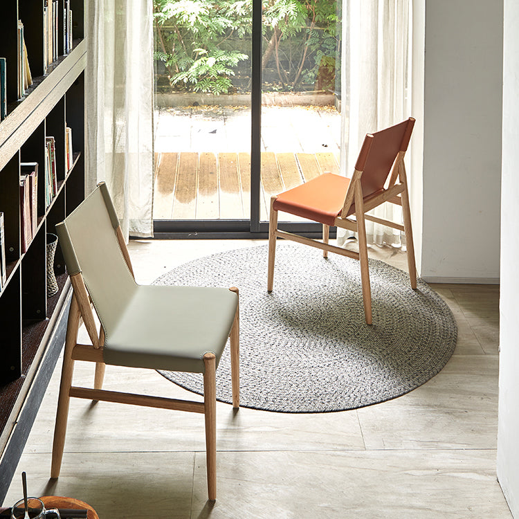 Modern Simple Side Chair Solid Wood Frame Side Dining Chair for Dining Room