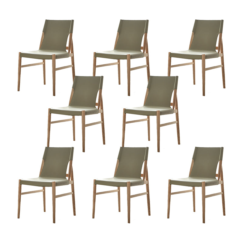 Modern Simple Side Chair Solid Wood Frame Side Dining Chair for Dining Room