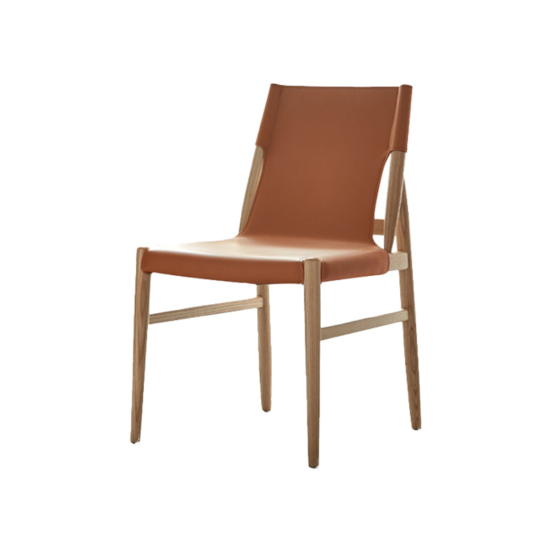 Modern Simple Side Chair Solid Wood Frame Side Dining Chair for Dining Room