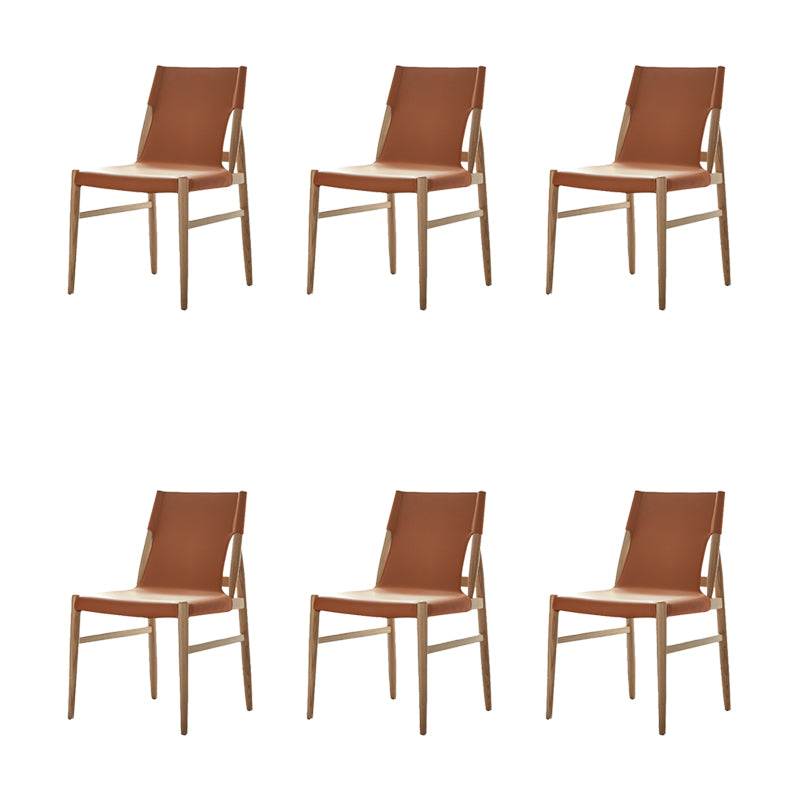 Modern Simple Side Chair Solid Wood Frame Side Dining Chair for Dining Room