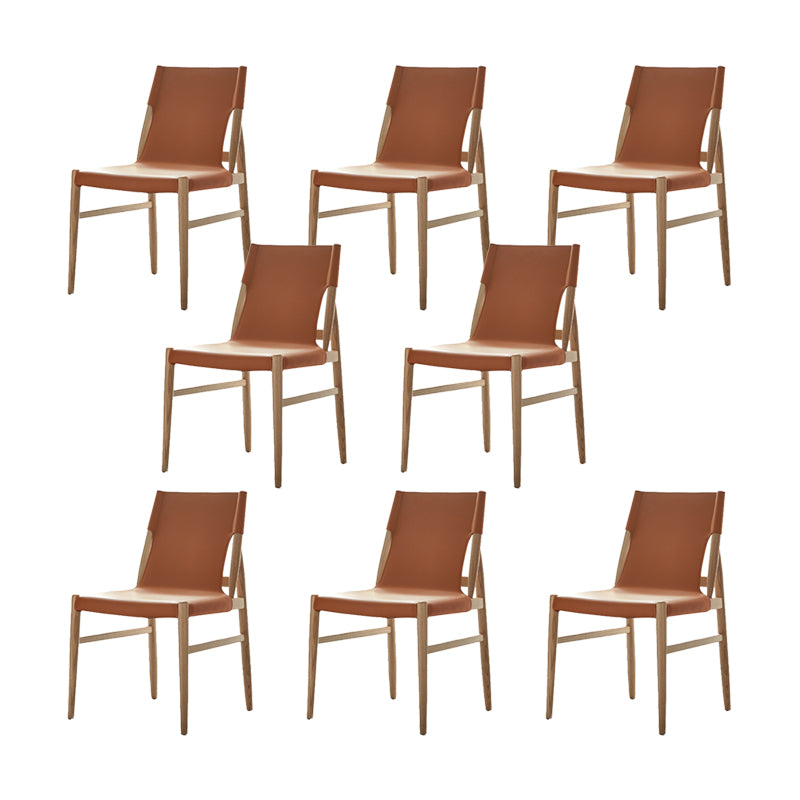 Modern Simple Side Chair Solid Wood Frame Side Dining Chair for Dining Room
