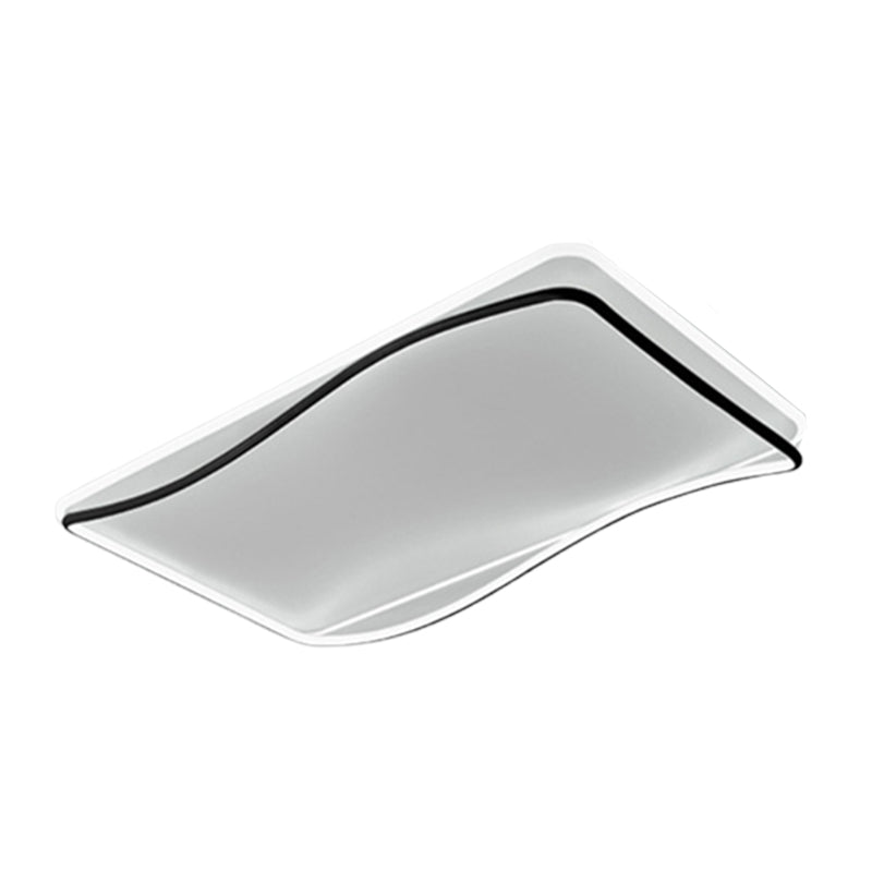 Geometric Flush Light Modern Metal 1 Light Flush Mount Light Fixture