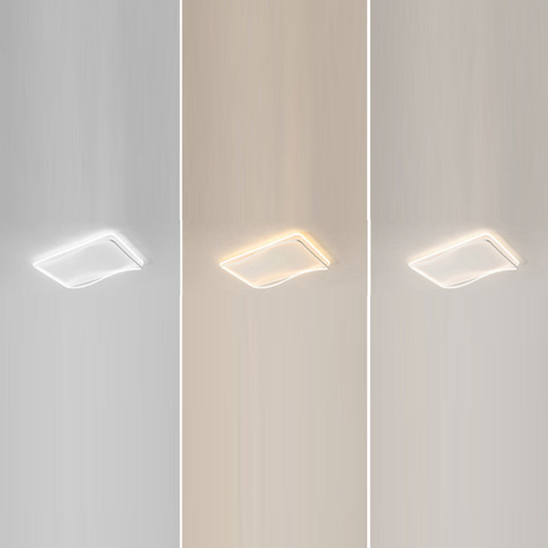 Geometric Flush Light Modern Metal 1 Light Flush Mount Light Fixture