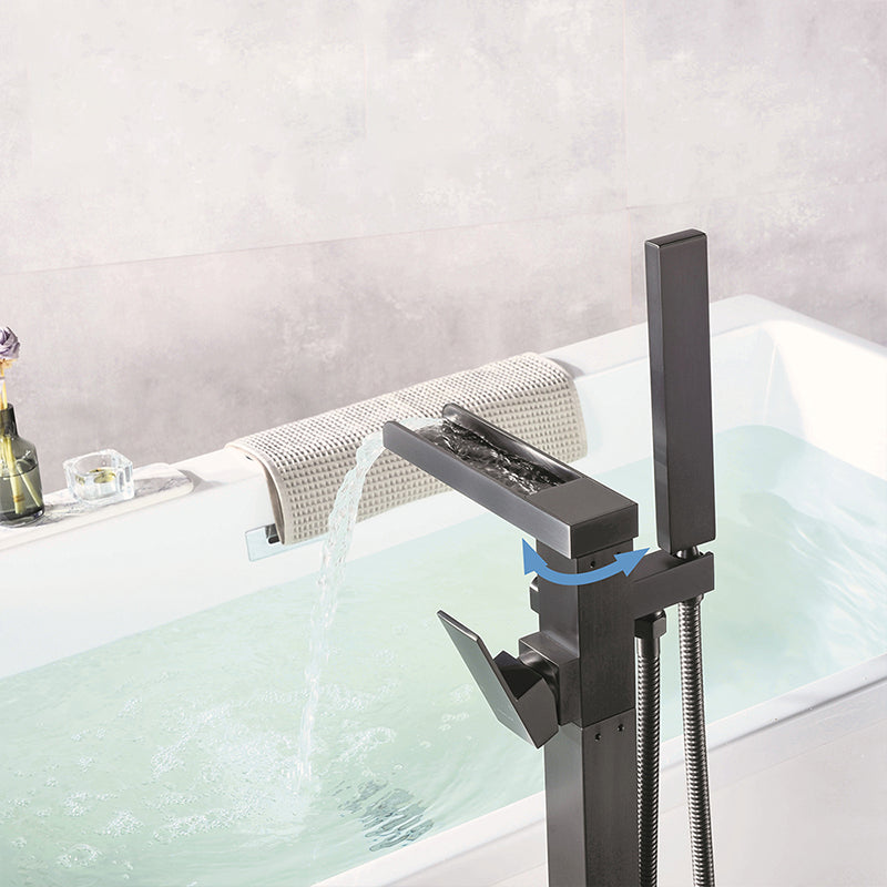 Floor Standing Bathroom Faucet Handheld Shower Bathtub Faucet