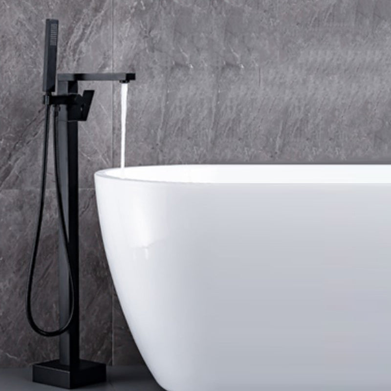 Floor Standing Bathroom Faucet Handheld Shower Bathtub Faucet