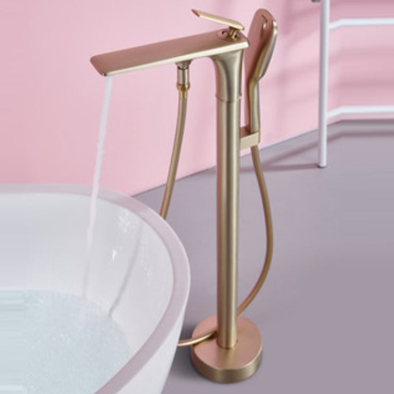 Floor Standing Bathroom Faucet Handheld Shower Bathtub Faucet