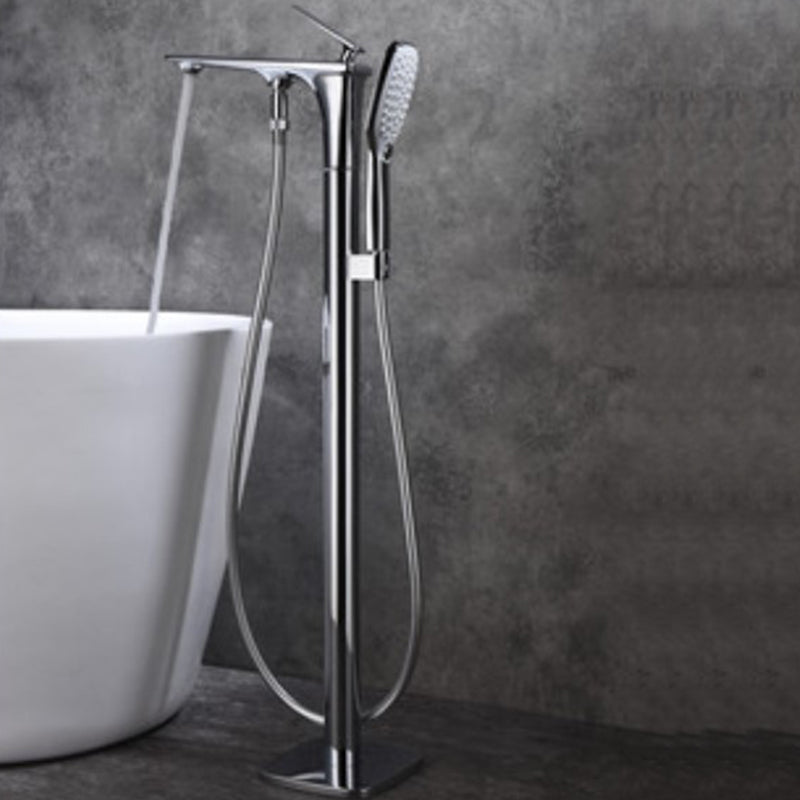 Floor Standing Bathroom Faucet Handheld Shower Bathtub Faucet