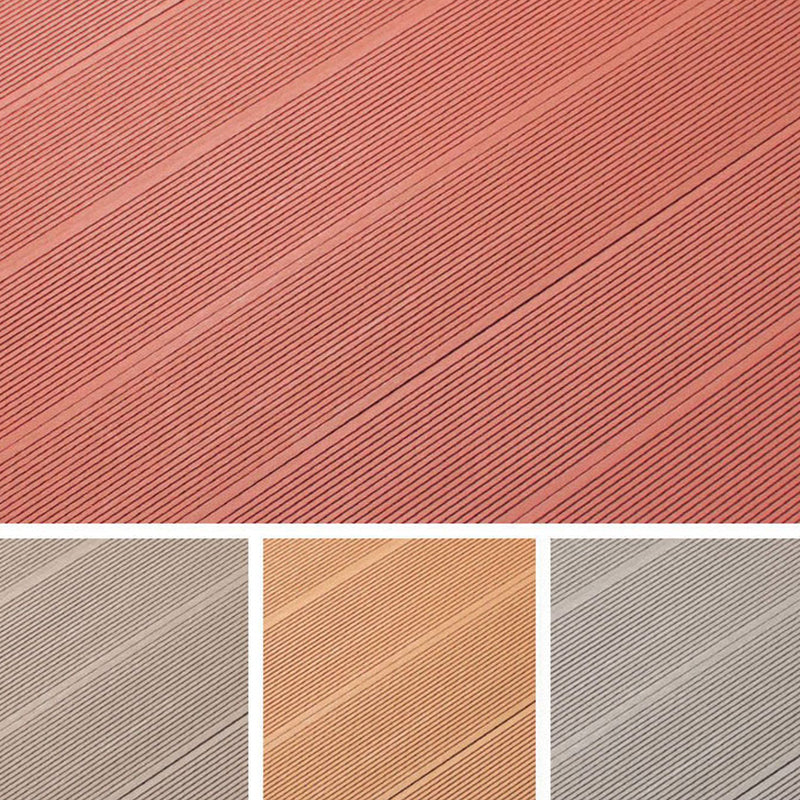 Embossed Nailed Decking Tiles Composite 118" x 5.5" Tile Kit Outdoor Patio