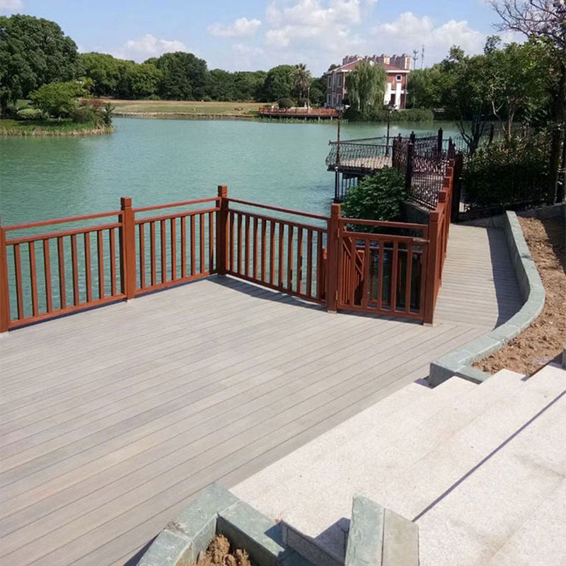 Embossed Nailed Decking Tiles Composite 118" x 5.5" Tile Kit Outdoor Patio