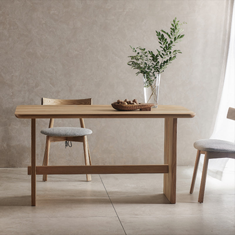 Modern Style Dining Furniture 1/2/3/4/5 Pcs Solid Wood Dining Set with Rectangle Table