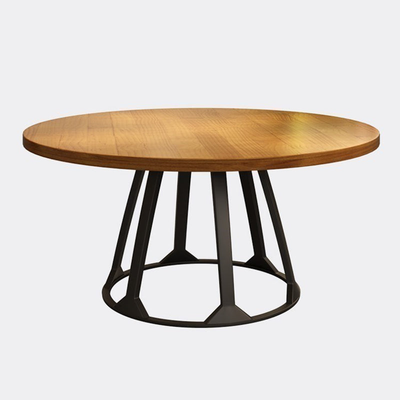 Round Dining Table Set with Wooden Chairs 1/2/5/11 Pcs Modern Solid Wood Dining Set