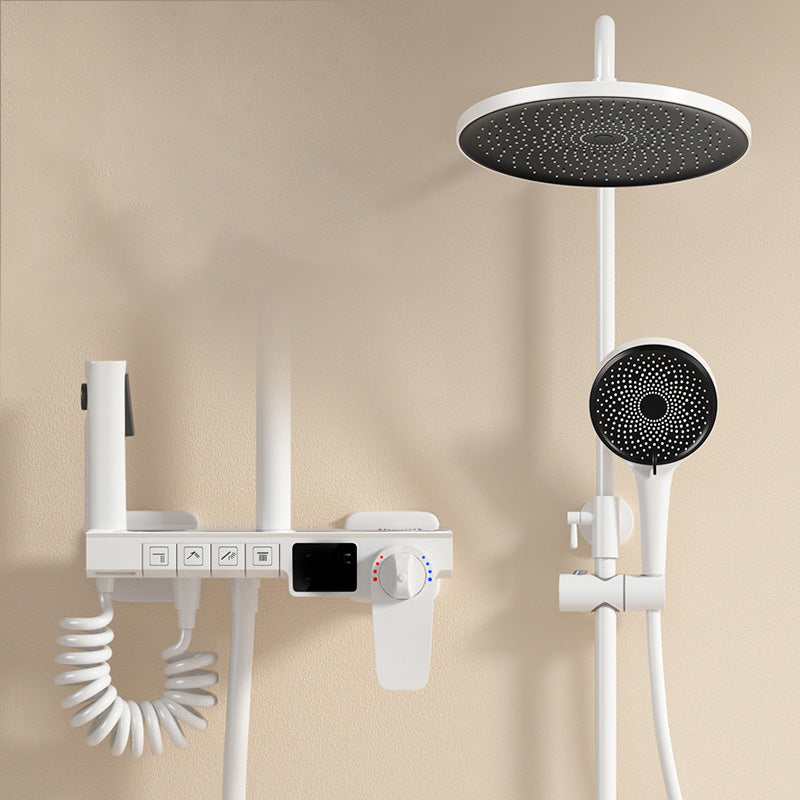 Modern Shower System Slide Bar Included Wall Mounted Shower Set