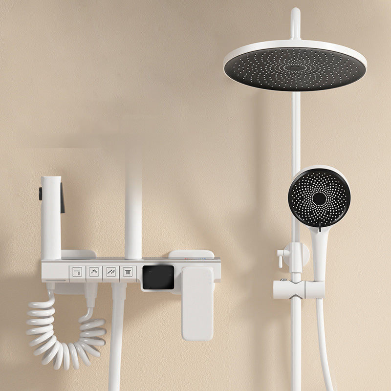 Modern Shower System Slide Bar Included Wall Mounted Shower Set