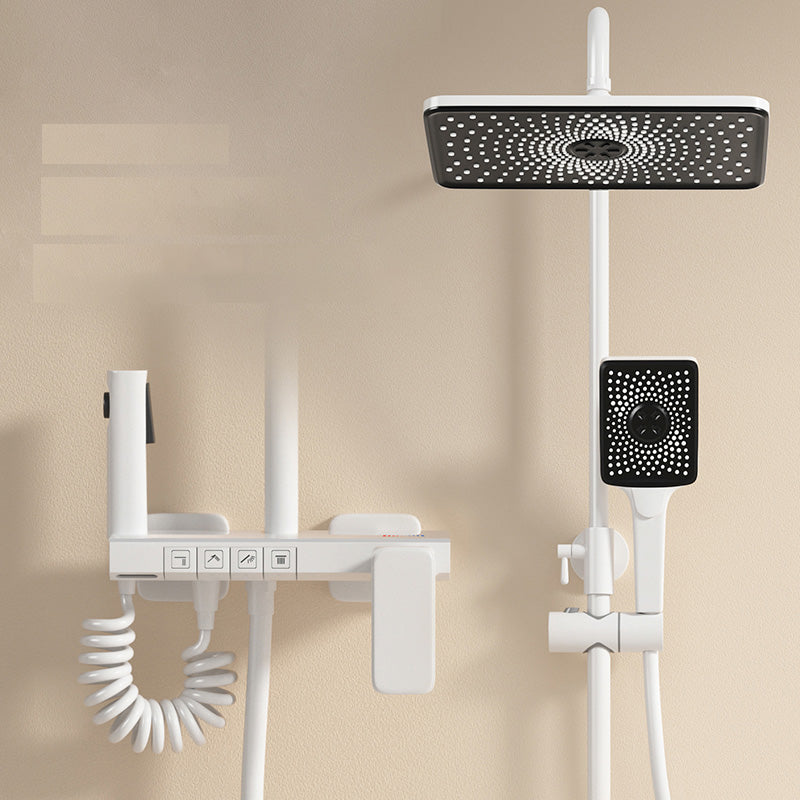 Modern Shower System Slide Bar Included Wall Mounted Shower Set