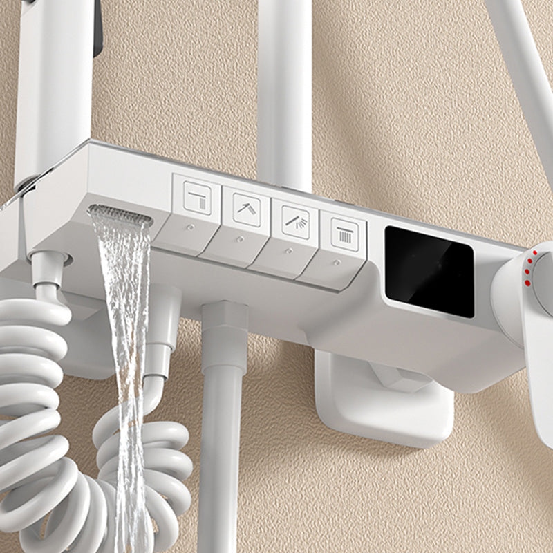 Modern Shower System Slide Bar Included Wall Mounted Shower Set