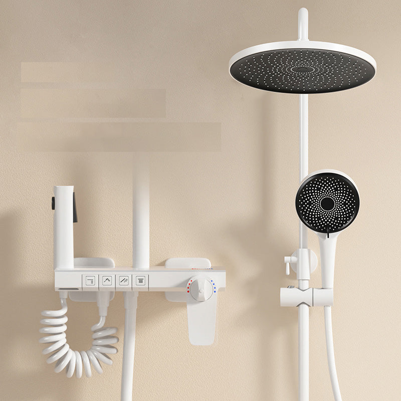 Modern Shower System Slide Bar Included Wall Mounted Shower Set