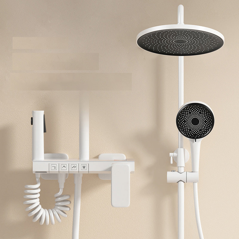 Modern Shower System Slide Bar Included Wall Mounted Shower Set