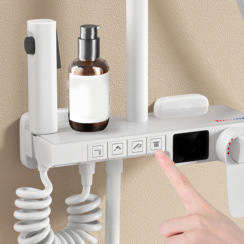 Modern Shower System Slide Bar Included Wall Mounted Shower Set