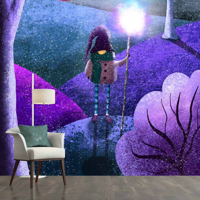 Dreamland Illustration Mural Wallpaper Environment Friendly Indoor Wall Mural