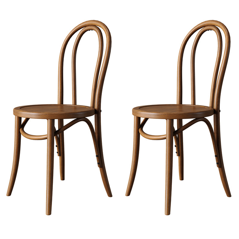 Modern Style Dinette Set 1/2/4/5 Pcs Round Solid Wood Dinette Table with Dining Chair