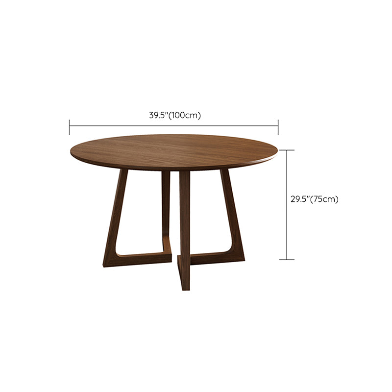 Modern Style Dinette Set 1/2/4/5 Pcs Round Solid Wood Dinette Table with Dining Chair
