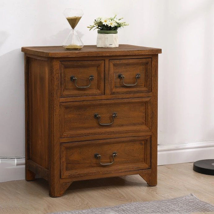 Coastal Storage Chest Dresser Solid Wood Dresser , 13.65 Inch Width