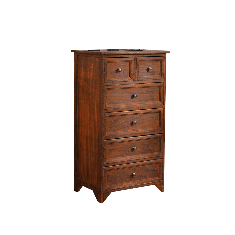 Coastal Storage Chest Dresser Solid Wood Dresser , 13.65 Inch Width