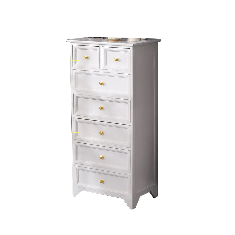 Coastal Storage Chest Dresser Solid Wood Dresser , 13.65 Inch Width