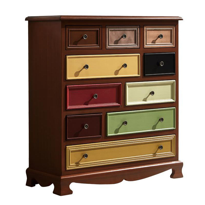 Coastal Dresser Solid Wood Storage Chest Dresser with Multi Drawers