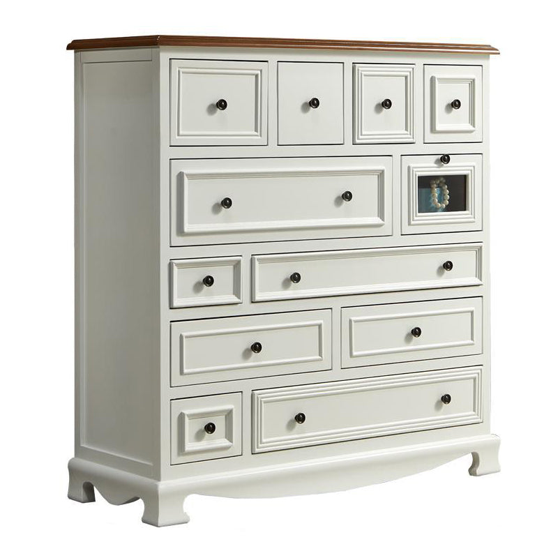 Coastal Dresser Solid Wood Storage Chest Dresser with Multi Drawers