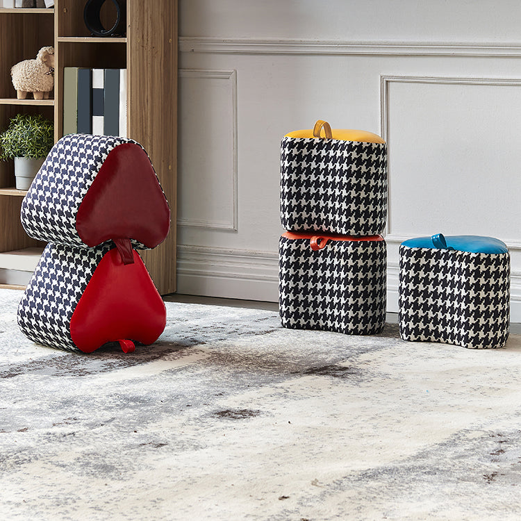 Fabric Standard Stool Modern Style Simple Household Foot Stool