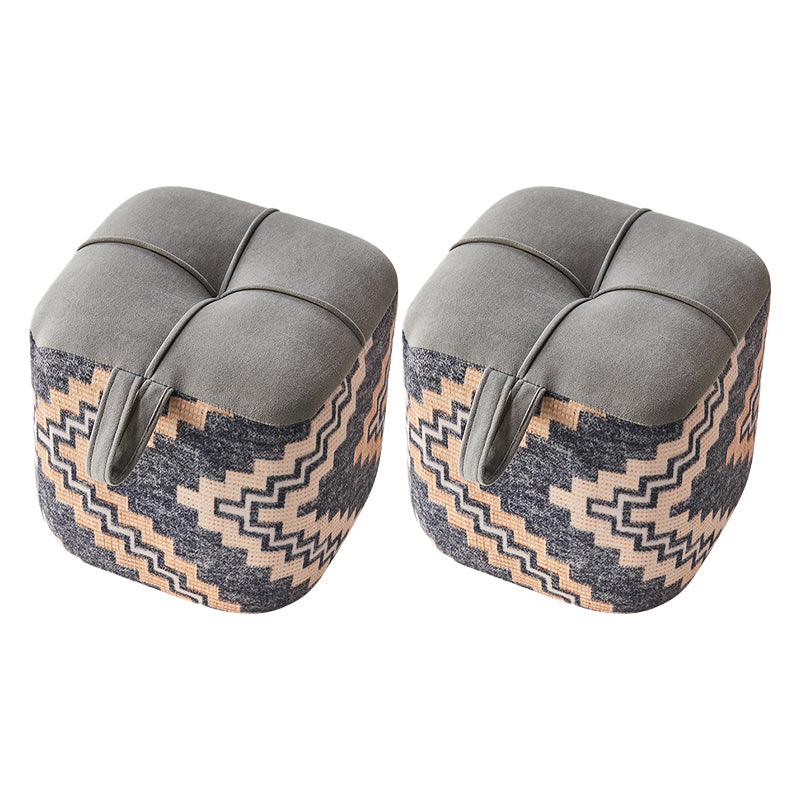 Fabric Standard Stool Modern Style Simple Household Foot Stool